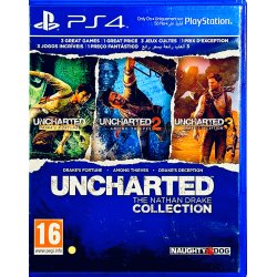 Uncharted: The Nathan Drake Collection (OBS: Meget Lille Riv I Cover Papir - PS4)