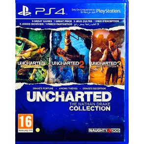 Uncharted: The Nathan Drake Collection (OBS: Meget Lille Riv I Cover Papir - PS4)