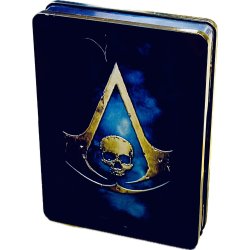 Assassins Creed 4 Black Flag Skull Edition Box (PS4 - Jumbo Steelbook "Kosmetiske Fejl")
