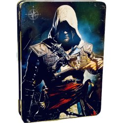 Assassins Creed 4 Black Flag Skull Edition Box (PS4 - Jumbo Steelbook "Kosmetiske Fejl")