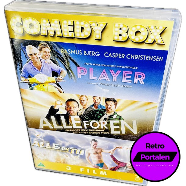 Comedy Box (Player / Alle For En / Alle For To) (3 Disc) (DVD)