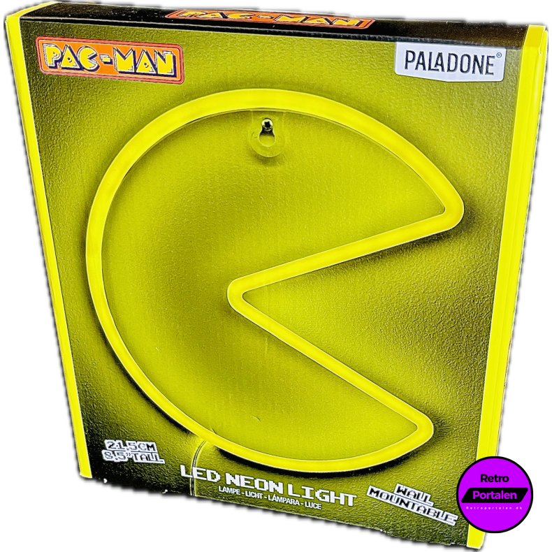 Pac Man Wall Mountable LED Neon Light (NY) (5056577726589)