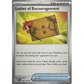 Letter of Encouragement