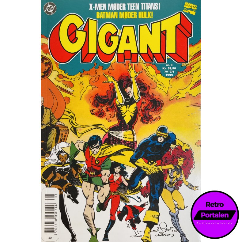 Gigant 3: X-Men / Teen Titans 1999 (Dansk) (DC) (Marvel Comics)