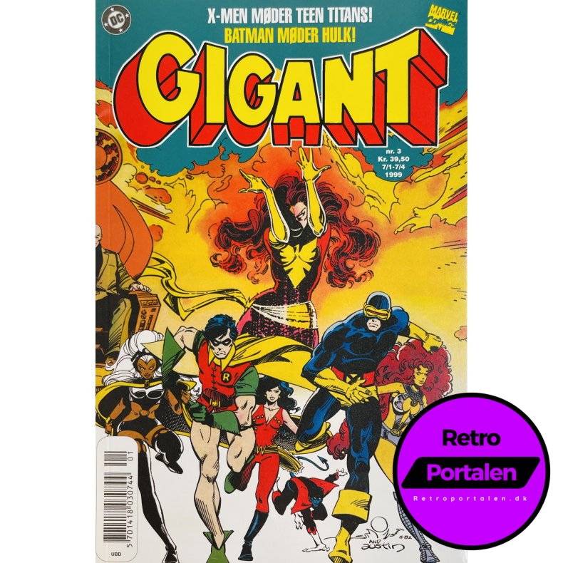 Gigant 3: X-Men / Teen Titans 1999 (Dansk) (DC) (Marvel Comics)