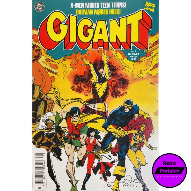 Gigant 3: X-Men / Teen Titans 1999 (Dansk) (DC) (Marvel Comics)