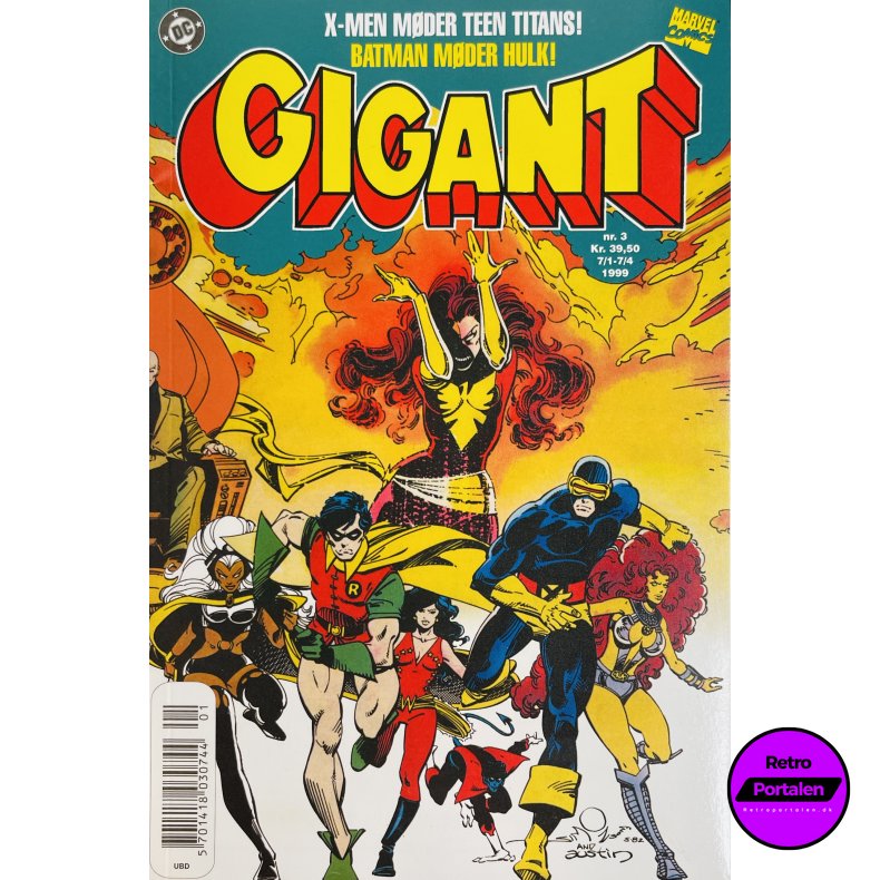 Gigant 3: X-Men / Teen Titans 1999 (Dansk) (DC) (Marvel Comics)