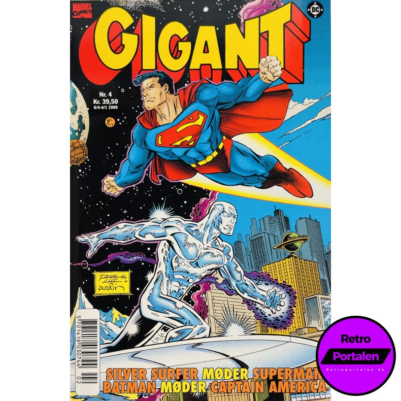 Gigant 4: Silver Surfer / Superman 1999 (Dansk) (Marvel) (DC)