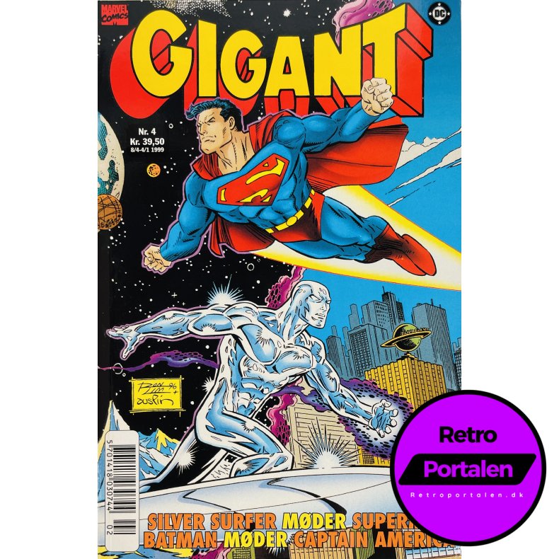 Gigant 4: Silver Surfer / Superman 1999 (Dansk) (Marvel) (DC)