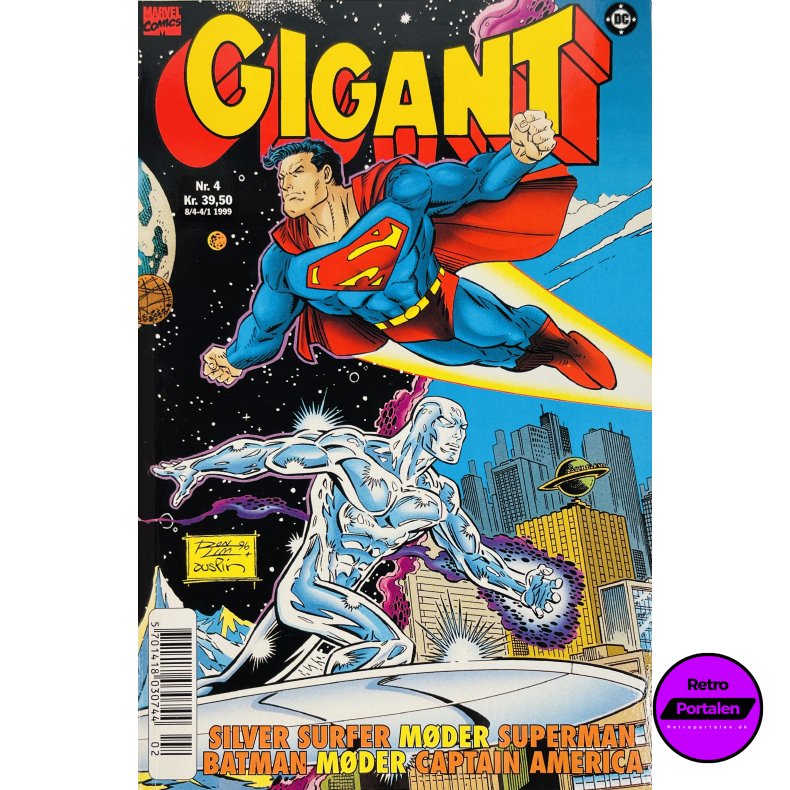 Gigant 4: Silver Surfer / Superman 1999 (Dansk) (Marvel) (DC)