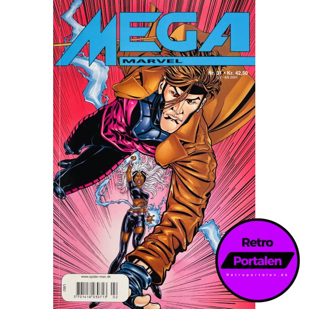 Mega Marvel 2001 Nr. 31: Gambit (Dansk) (Marvel)