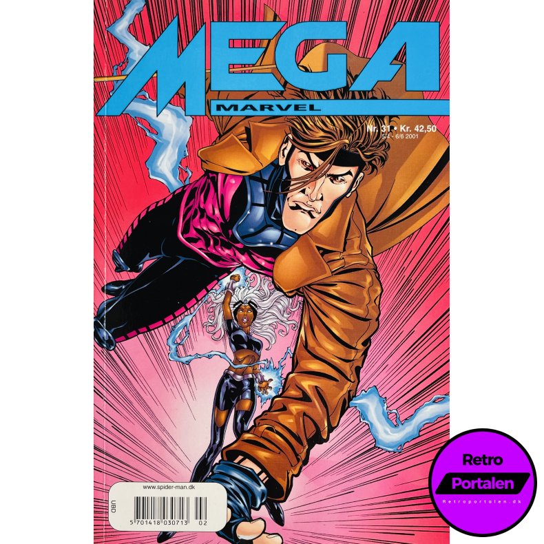 Mega Marvel 2001 Nr. 31: Gambit (Dansk) (Marvel)
