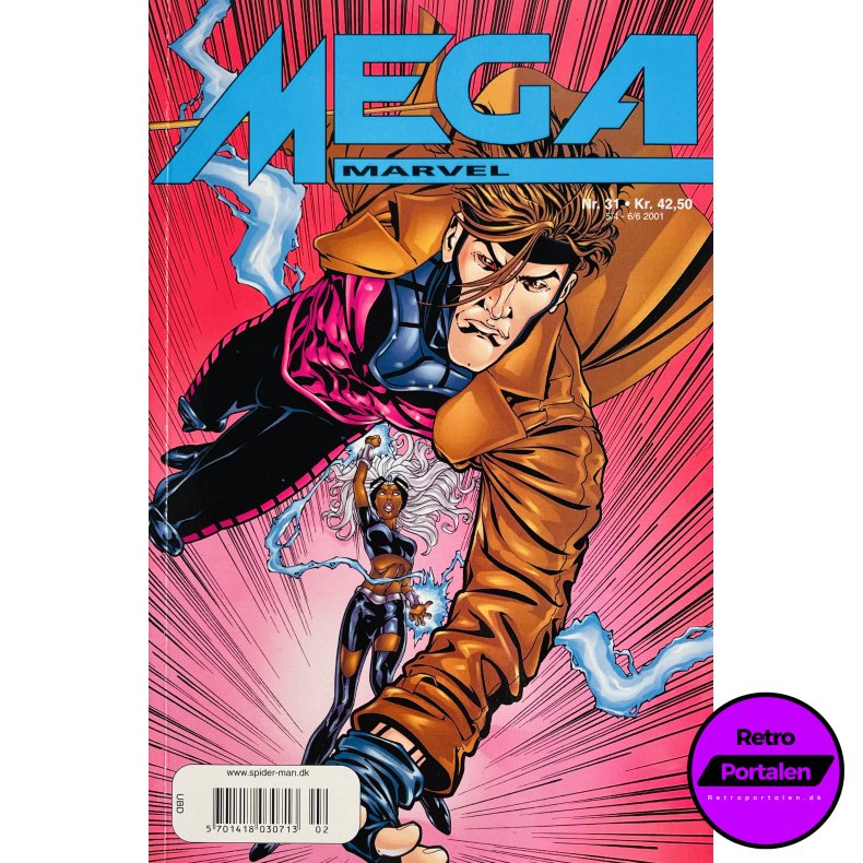 Mega Marvel 2001 Nr. 31: Gambit (Dansk) (Marvel)