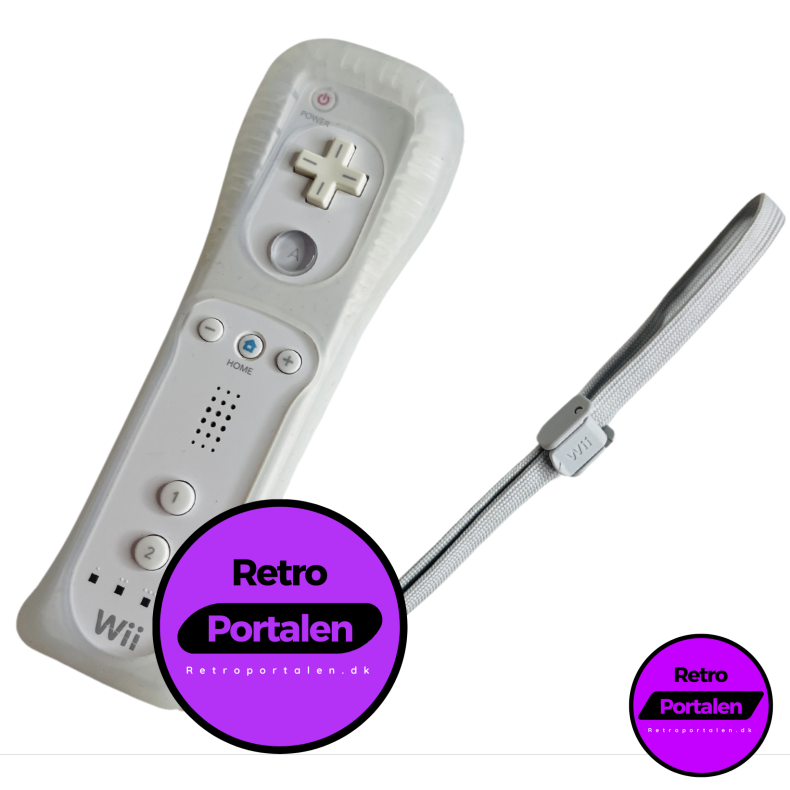 Nintendo Wii Controller Med Cover (Hvid) (Wii)