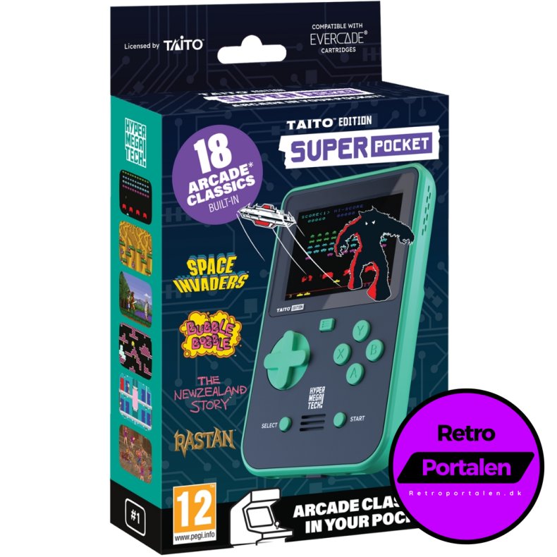 Blaze Evercade Taito Super Pocket (NY) (Green/Black) (Evercade)