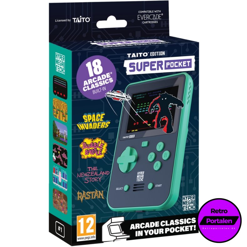 Blaze Evercade Taito Super Pocket (NY) (Green/Black) (Evercade)