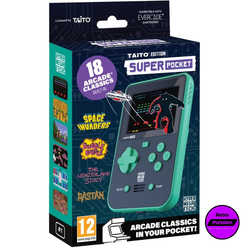 Blaze Evercade Taito Super Pocket (NY) (Green/Black) (Evercade)