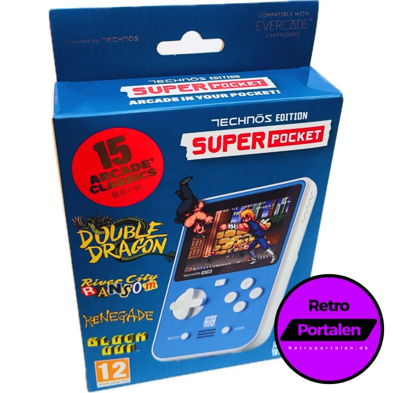 Blaze Evercade Technos Edition Super Pocket / Blaze Tab Plus (NY) (White/Blue) (Evercade)